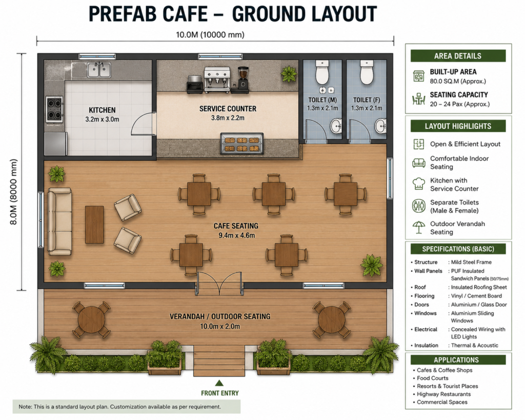 Prefab Restuarent_cafe layout