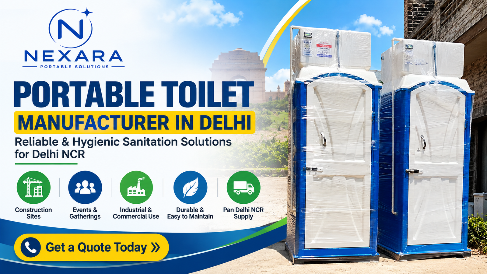 Portable Toilet Manufacturers in Delhi NCR